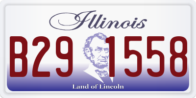 IL license plate B291558