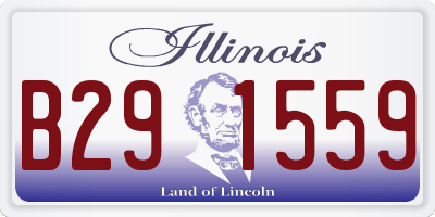 IL license plate B291559