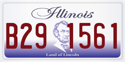 IL license plate B291561