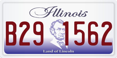 IL license plate B291562