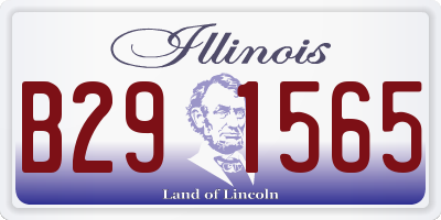 IL license plate B291565