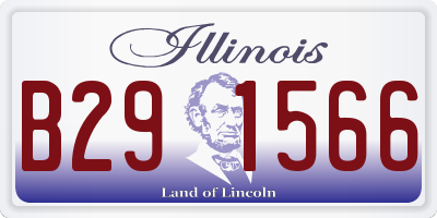 IL license plate B291566