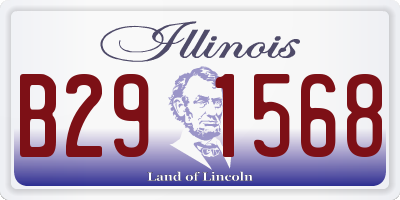 IL license plate B291568