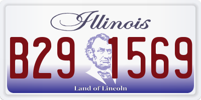 IL license plate B291569
