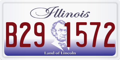 IL license plate B291572