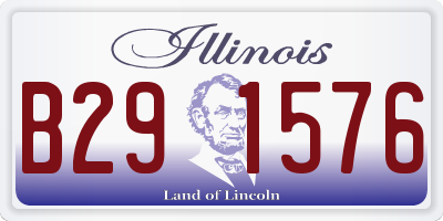 IL license plate B291576