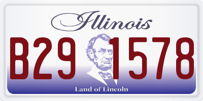 IL license plate B291578