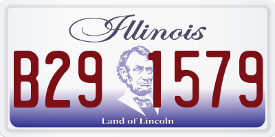 IL license plate B291579