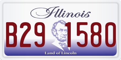 IL license plate B291580