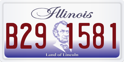 IL license plate B291581