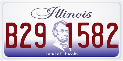 IL license plate B291582