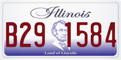 IL license plate B291584