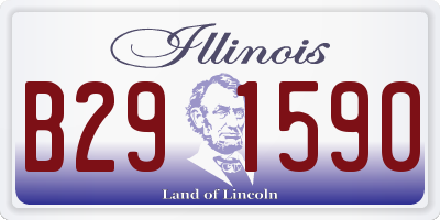 IL license plate B291590