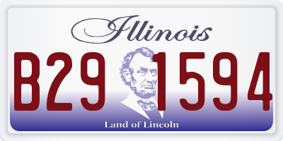 IL license plate B291594