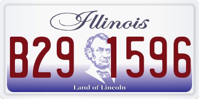 IL license plate B291596