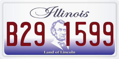IL license plate B291599