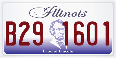 IL license plate B291601