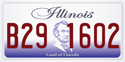 IL license plate B291602