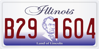 IL license plate B291604