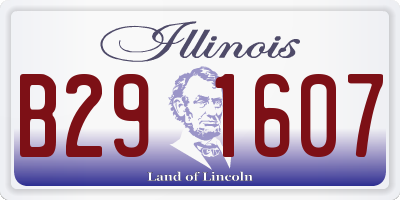 IL license plate B291607