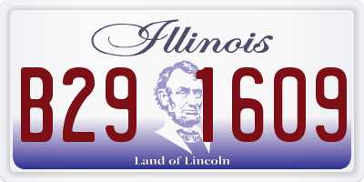 IL license plate B291609