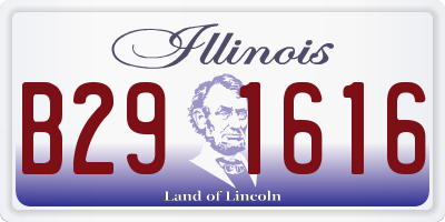 IL license plate B291616