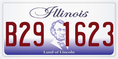 IL license plate B291623