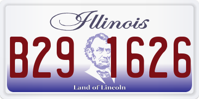 IL license plate B291626