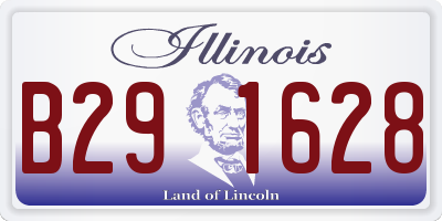 IL license plate B291628
