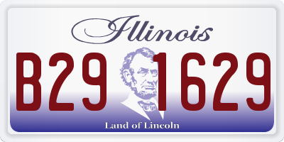 IL license plate B291629