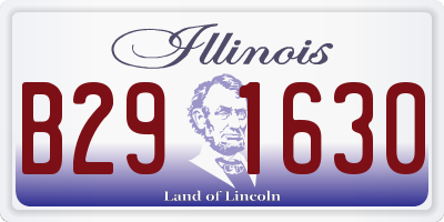 IL license plate B291630