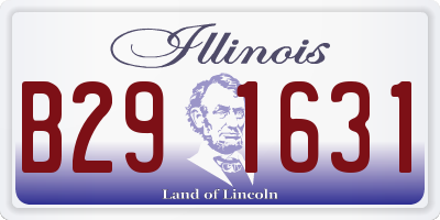 IL license plate B291631