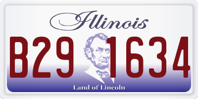 IL license plate B291634