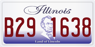 IL license plate B291638