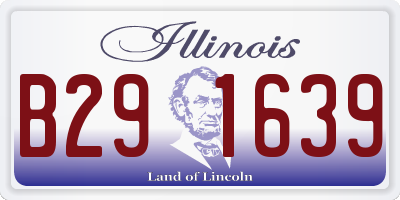 IL license plate B291639