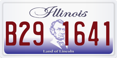 IL license plate B291641