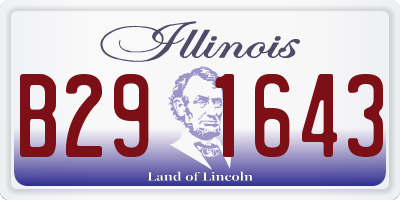 IL license plate B291643