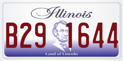 IL license plate B291644
