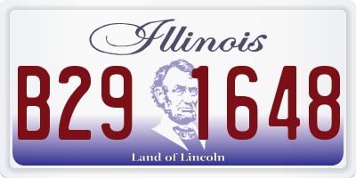 IL license plate B291648