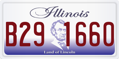 IL license plate B291660