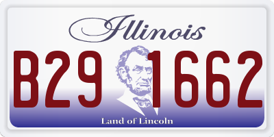 IL license plate B291662