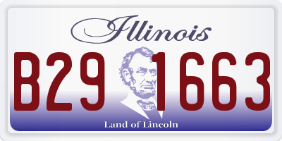 IL license plate B291663