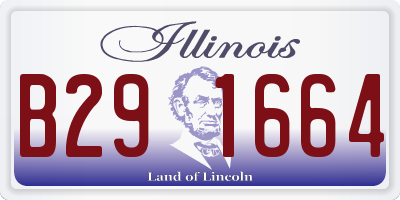 IL license plate B291664