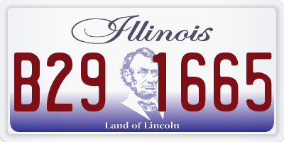 IL license plate B291665