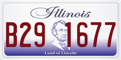 IL license plate B291677