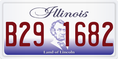 IL license plate B291682