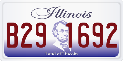 IL license plate B291692