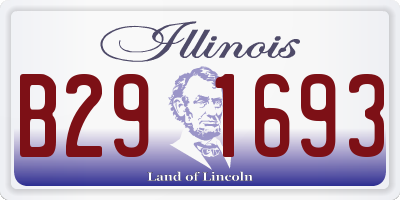 IL license plate B291693