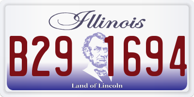 IL license plate B291694