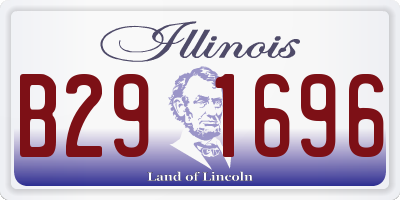 IL license plate B291696